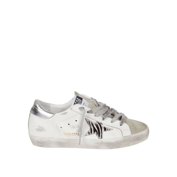 Golden Goose White Sneakers With Grey Suede Accents - NWT - Picture 1 of 3